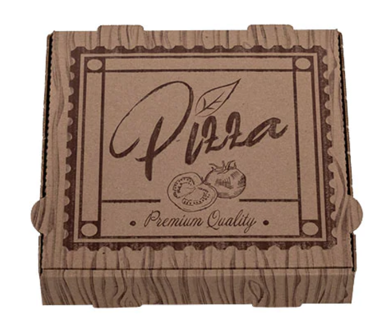 Pizzakarton Francia 28x28x4 Premium Braun
