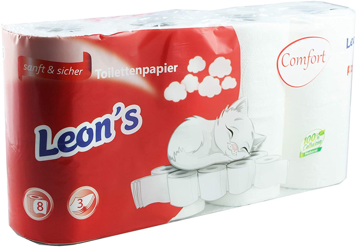 Toilettenpapier Soft&Weich 64 Rollen Klopapier, 3 lagiges WC-Papier Toilettenpapier Soft&Weich 64 Rollen Klopapier, 3 lagiges WC-Papier